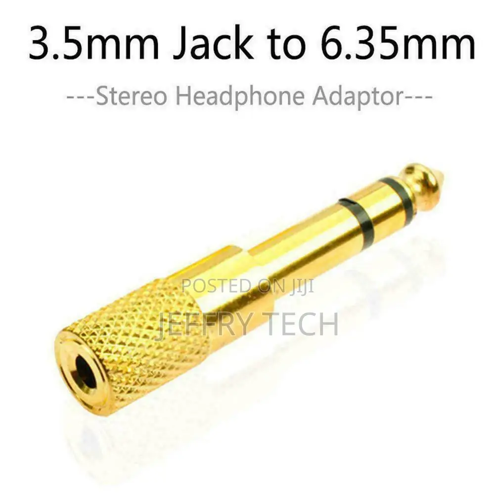 3.5mm Jack to 6.35mm Stereo Headphone Adaptor Connector 1/4