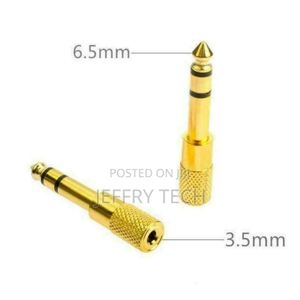 3.5mm Jack to 6.35mm Stereo Headphone Adaptor Connector 1/4
