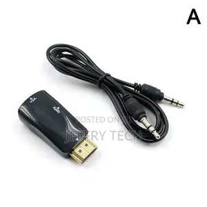1 X Hdmi-Compatible Male to VGA Female Adapter Converter For