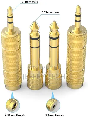 Headphone Adapter 6.35mm (1/4 Inch) Male to 3.5mm (1/8 Inch)