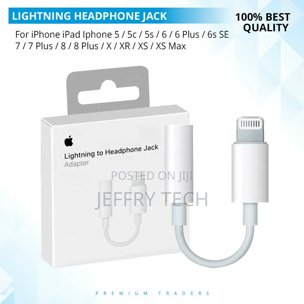 Genuine Lightening to 3.5mm Headphone Jack AUX Adapter Apple