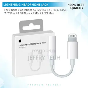 Genuine Lightening to 3.5mm Headphone Jack AUX Adapter Apple