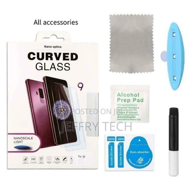 Samsung Galaxy S8 S9 Plus Full Glue Liquid UV Curved Tempere