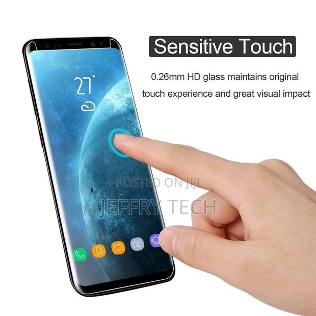 Samsung Galaxy S8 S9 Plus Full Glue Liquid UV Curved Tempere - thumbnail 3