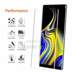 Samsung Galaxy S8 S9 Plus Full Glue Liquid UV Curved Tempere