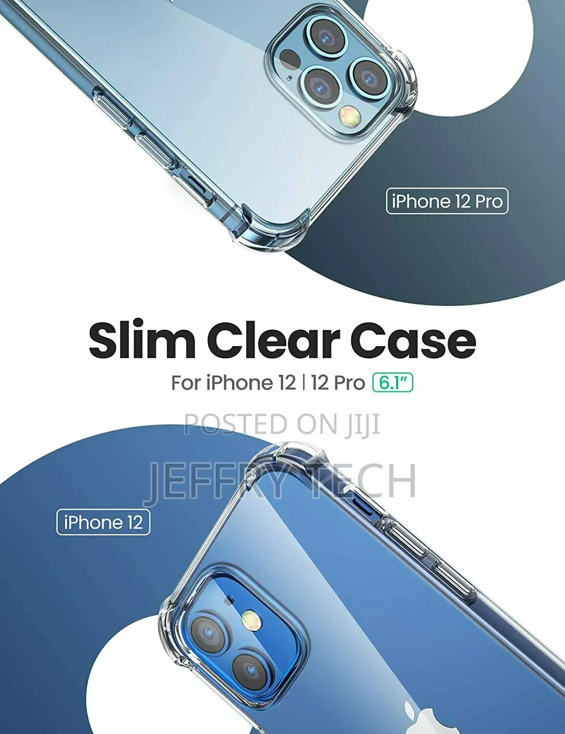 CLEAR Shockproof Case for iPhone 12, 11 Pro Max XR X XS 8 7