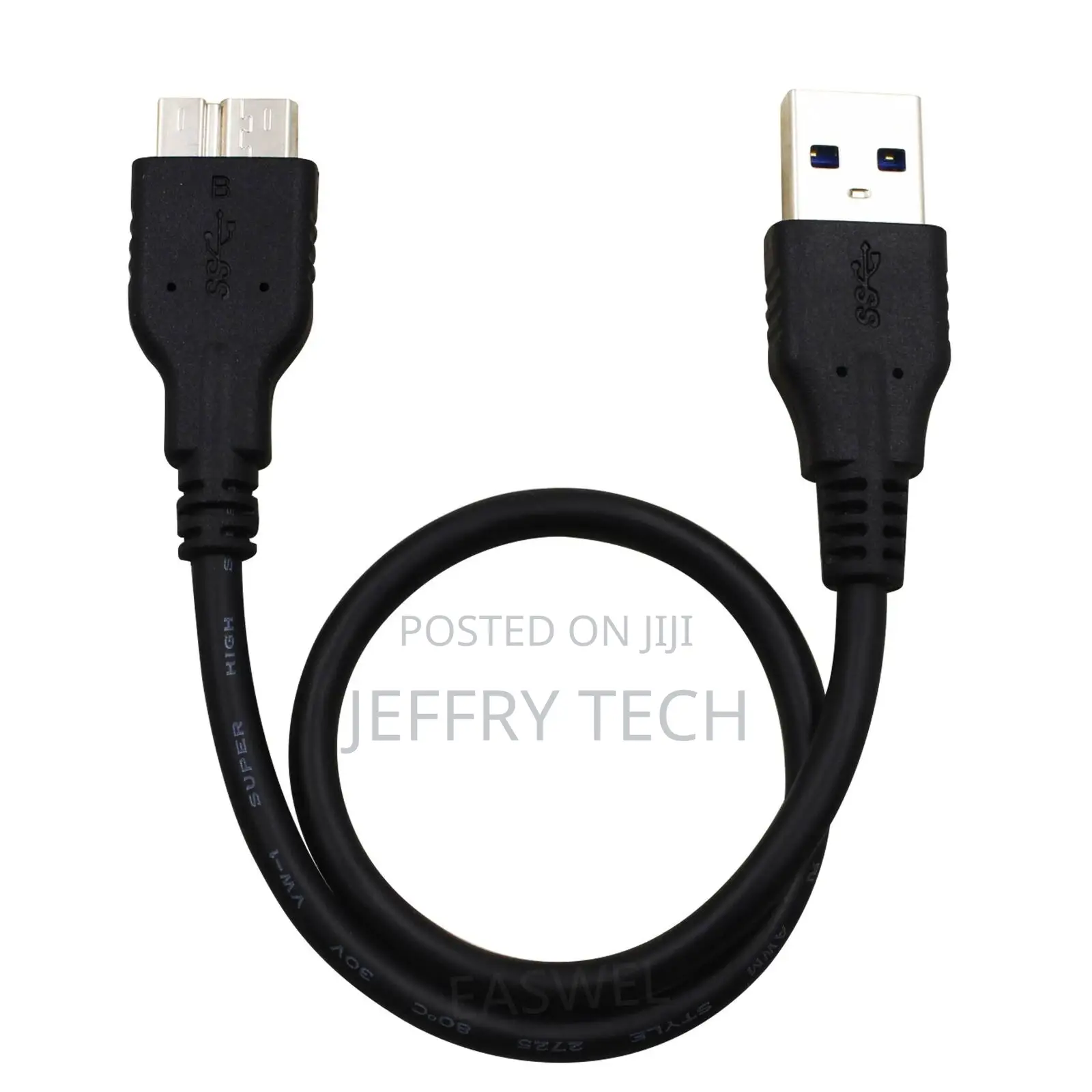 30CM USB 3.0 CABLE CORD FOR for Transcend 2 TB Storejet Hard