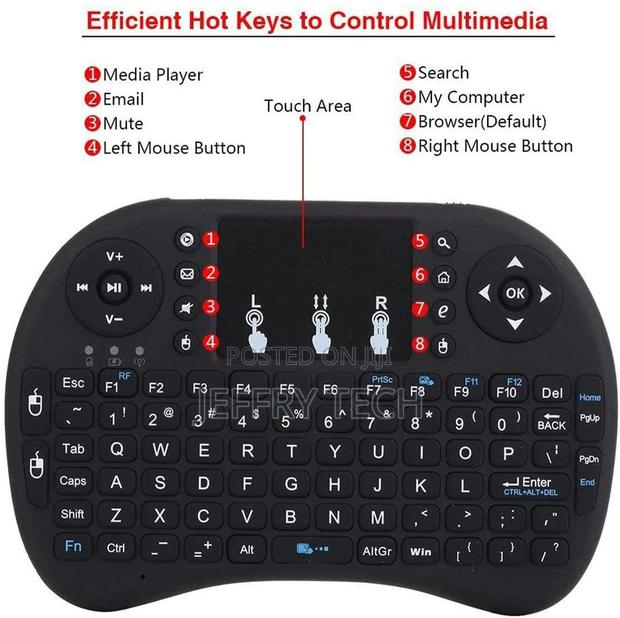 2.4ghz Wireless Backlit Mini Keyboard With Touchpad Mouse Co - main view