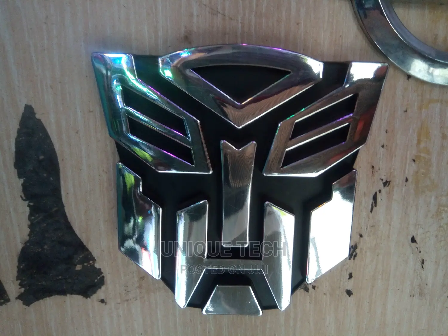 Transformer Chrome Car Sticker