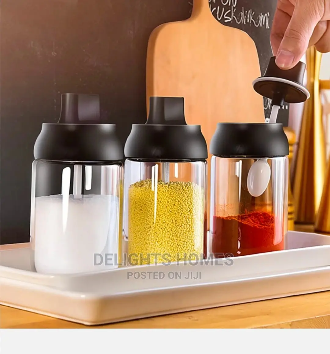 Glass Jar With Dipper