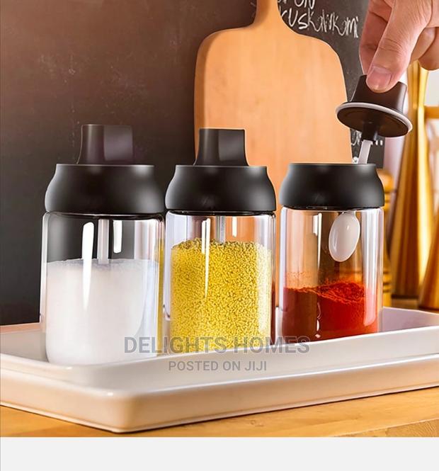 Glass Jar With Dipper