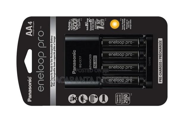 Panasonic Eneloop Pro Rechargeable Aa Batteries and Charger - thumbnail 2
