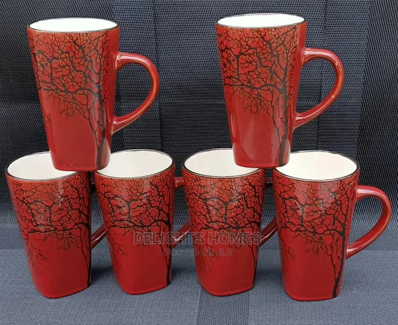 *500ml Ceramic Tree Mugs/6pcs