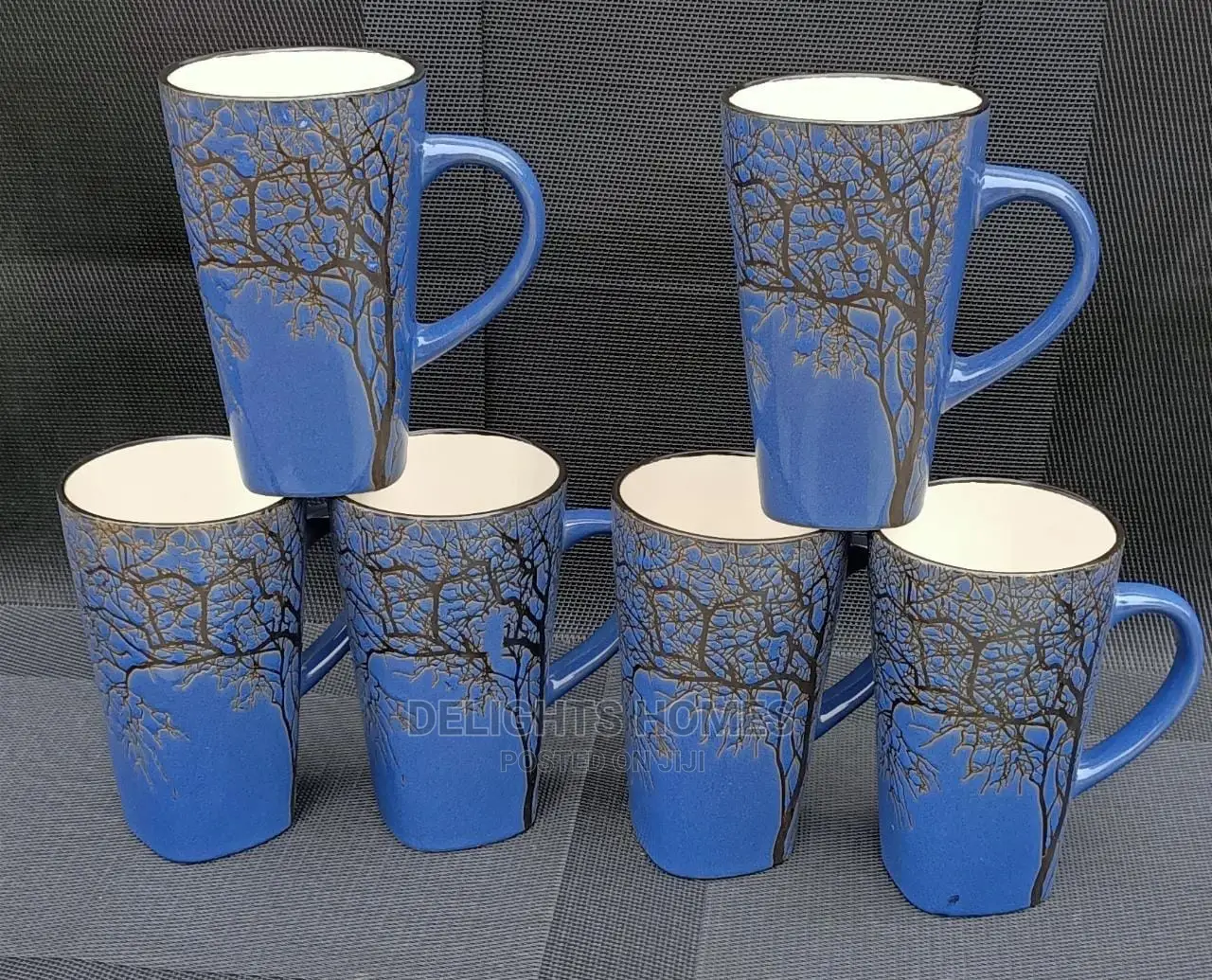 *500ml Ceramic Tree Mugs/6pcs