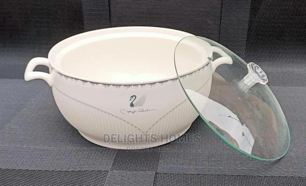 *3pc Ceramic Serving Bowls With Glass Lids - thumbnail 5
