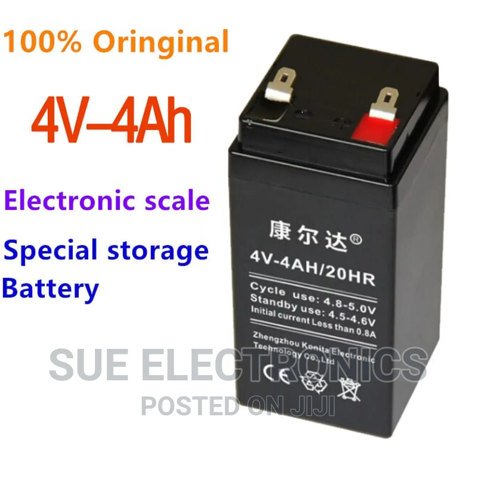 Rechargeable Battery 4v 4ah Lead Acid
