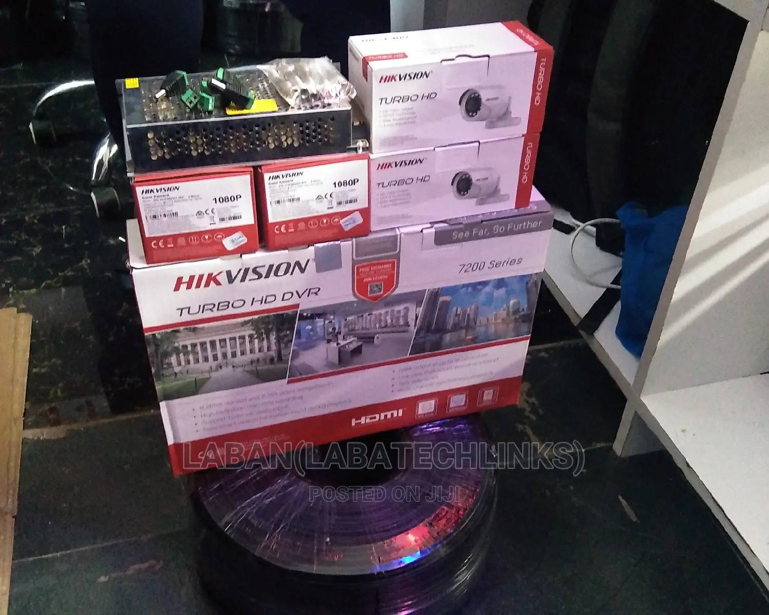 4 Channel Cctv Kit With Installation Tft Screen