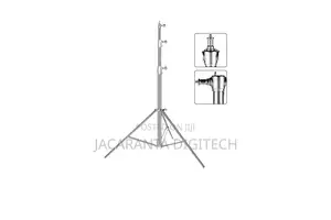 Silver Light Stand 280cm Heavy Duty +1
