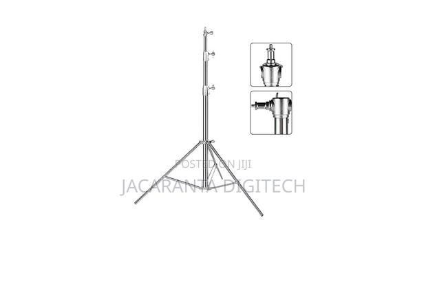 Silver Light Stand 280cm Heavy Duty +1