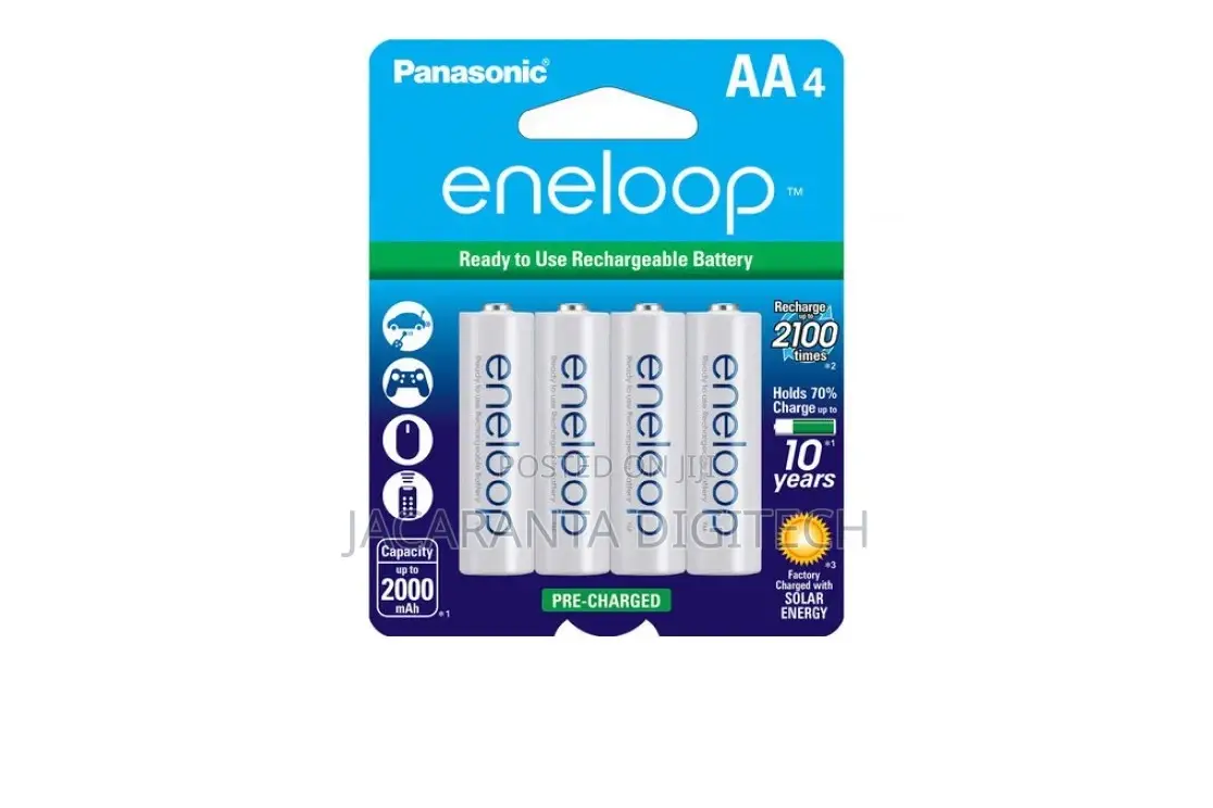 Panasonic Eneloop AA Rechargeable Ni-Mh Batteries