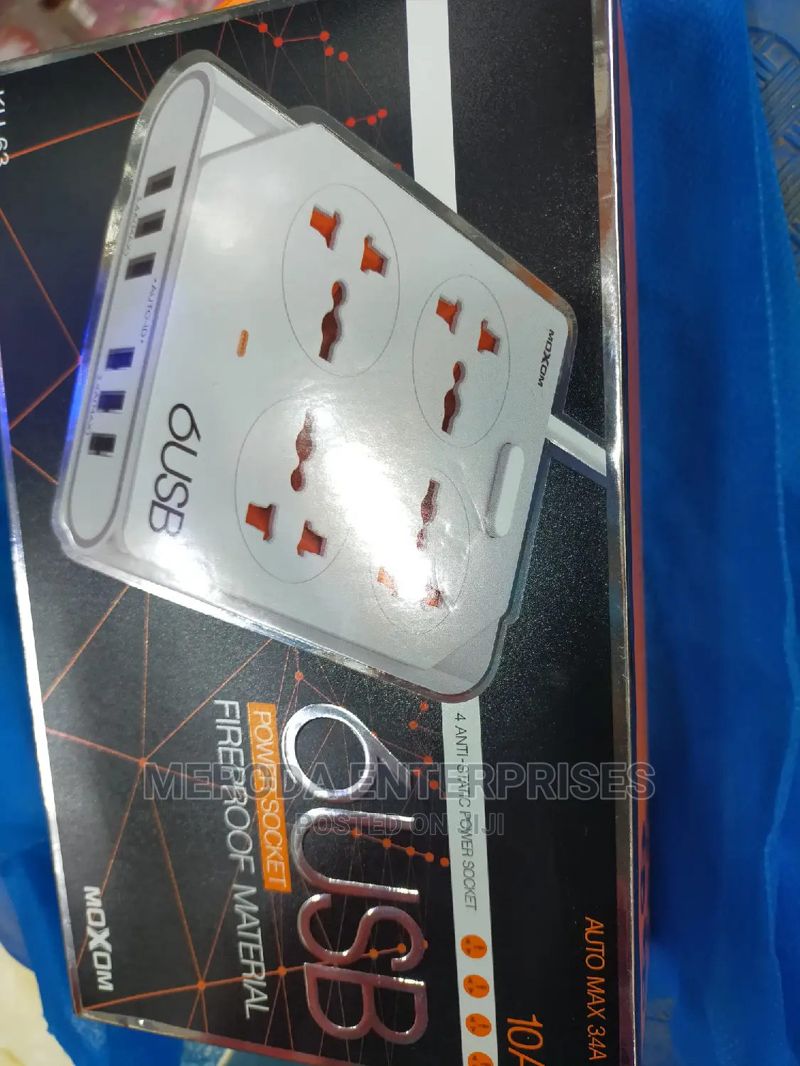 Power Sockets Auto Max 34A