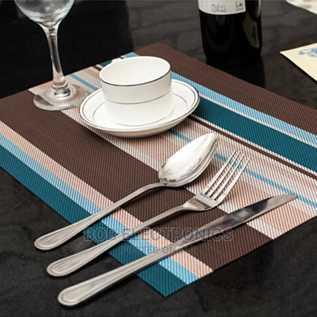 6 Pcs Multicolored Pvc Dining Table Mats