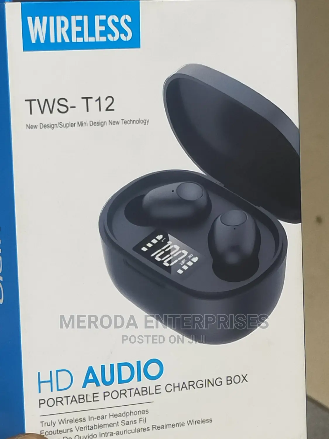 Wireless Headset With Portable Charging Box