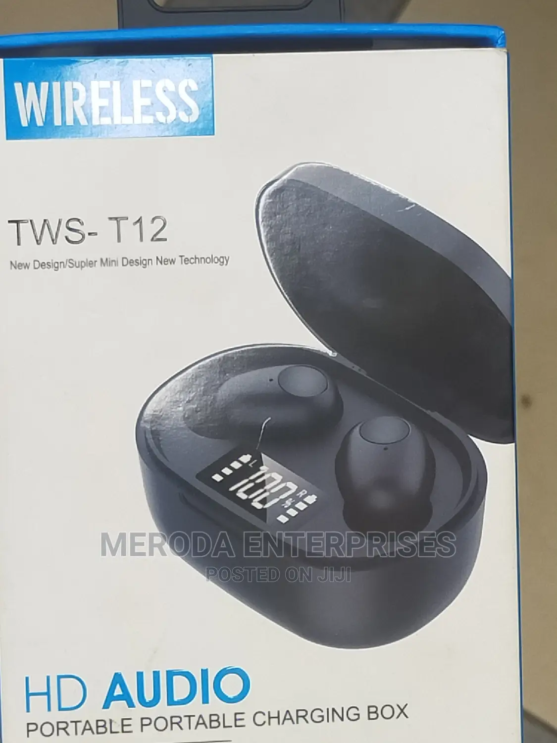 Hd Audio Wireless Headset With Portable Charger