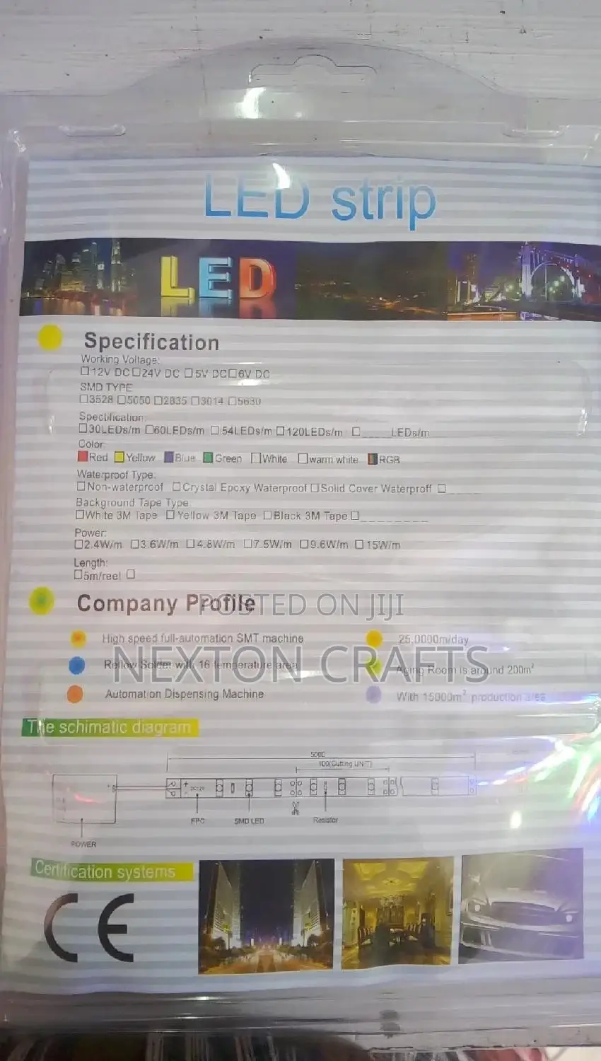 LED RGB Strip Light (5 Metre With IR Remote Controller)