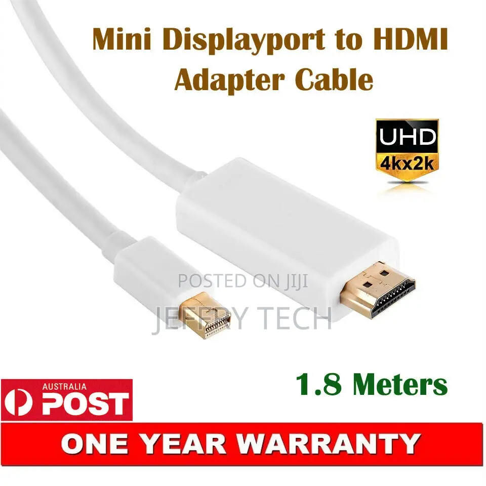 Mini Displayport to HDMI Adapter Cable 4K*2K Ultrahd Cord 1.