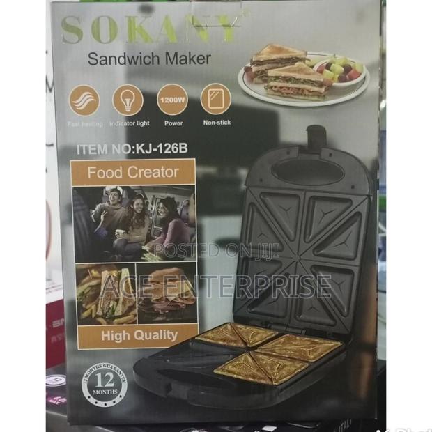 1200w Sokany Sandwich Maker. - main view