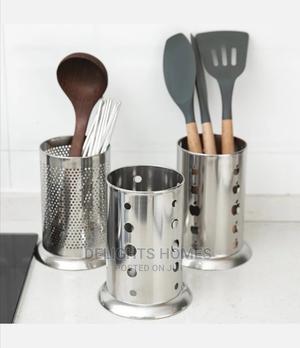 *Stainless Steel Spoon Holder - thumbnail 2