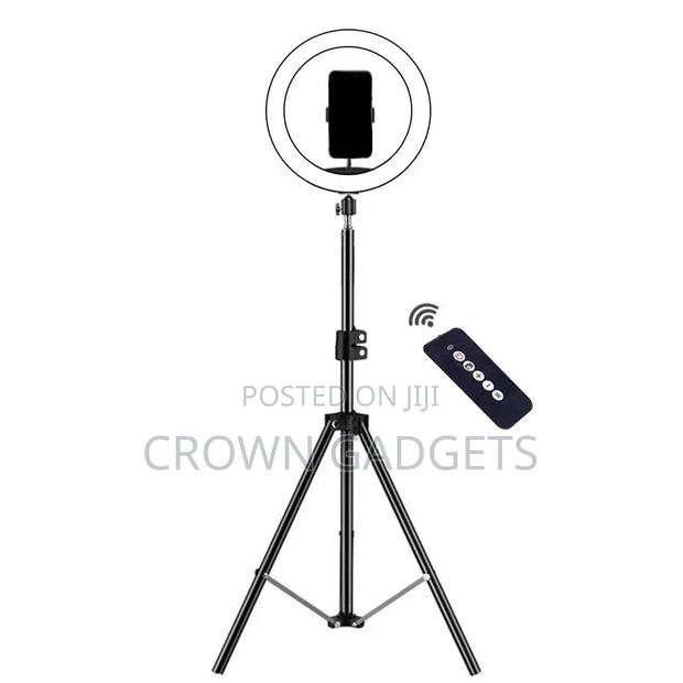 10-Inch Selfie Ring Light With Long Tripod Stand - main view