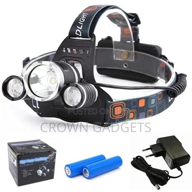 T6 LED Rechargeable Headlamp 18650 High Tech - main view