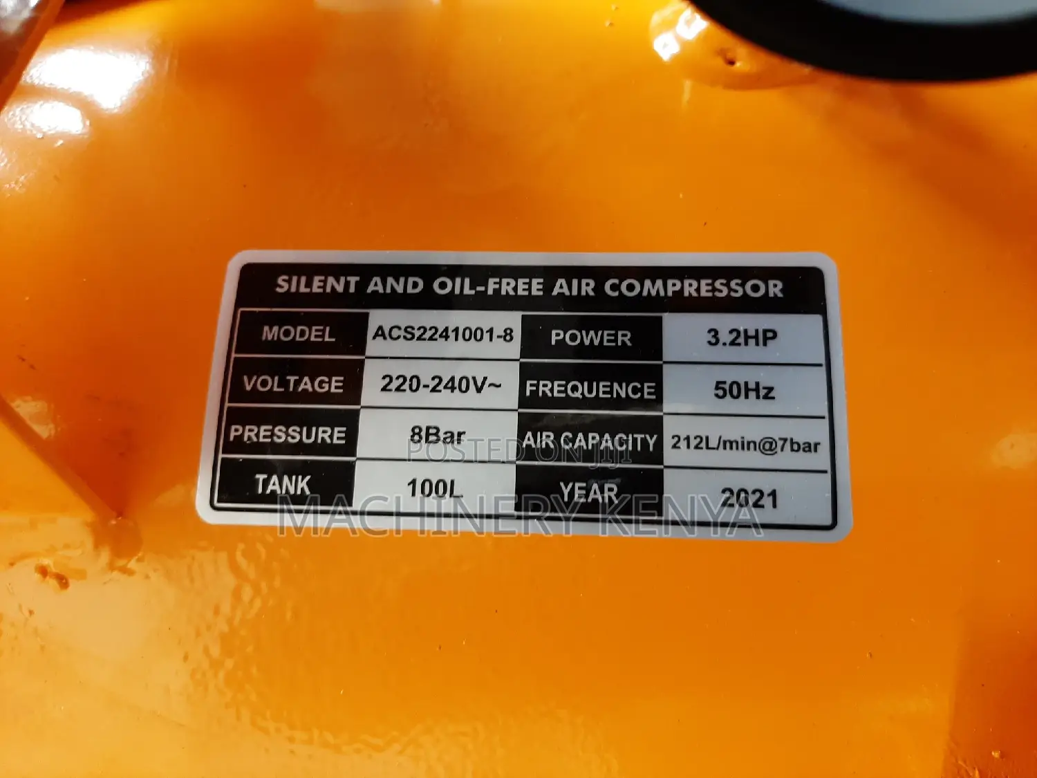 100l Oil Free/Silent Air Compressors