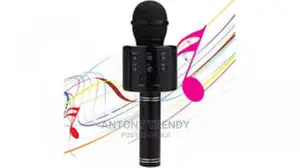 Black in Colour Karaoke Microphone for Kids, 4 in 1 Portabl