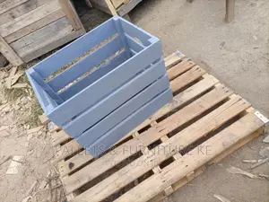 Grey Wooden Crate