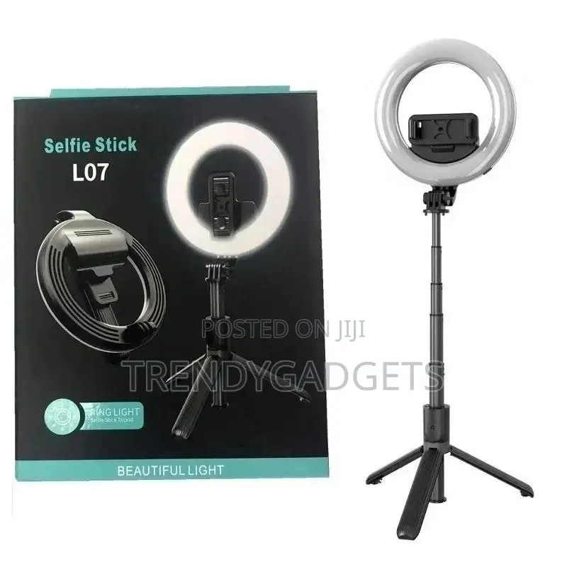 Selfie Stick Tripod With LED Ring Fill Light L07 Ring Light