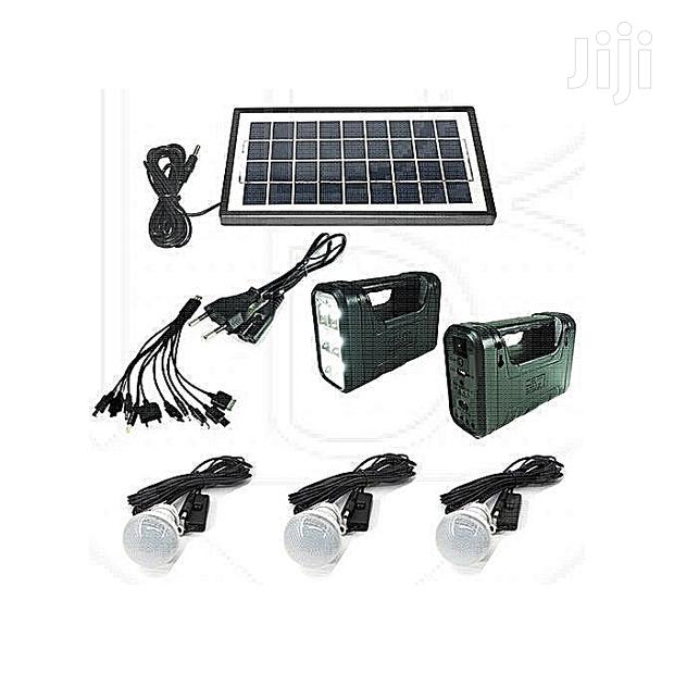 GD Solar Lighting With 3 LED Lights Solar Panel With Torch