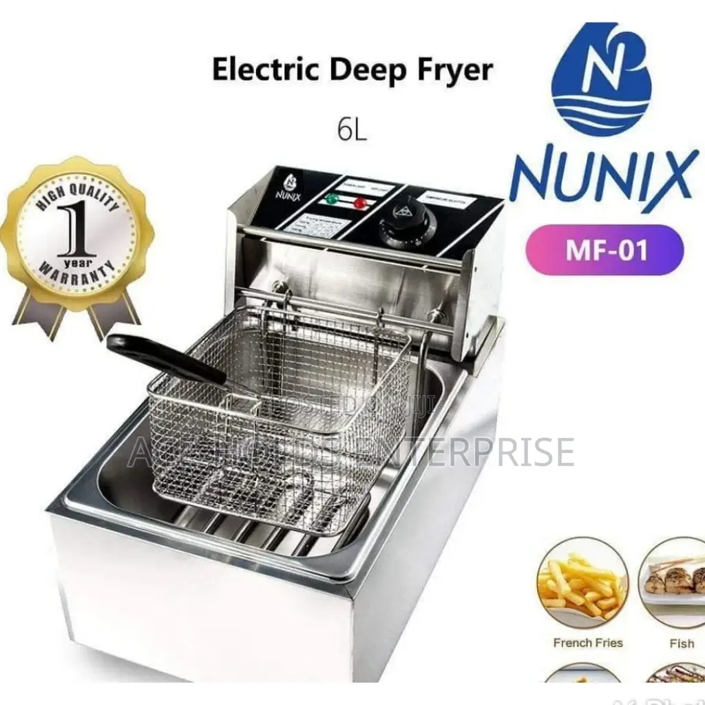New Model MF-01 Nunix Electric Deep Fryer 6L