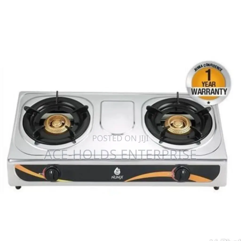 Nunix Gas Stove Stainless 2 Burner Ss