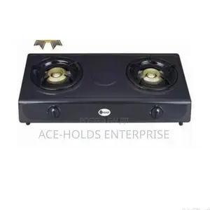 Black Gas Stove Stainless 2 Burner Ss