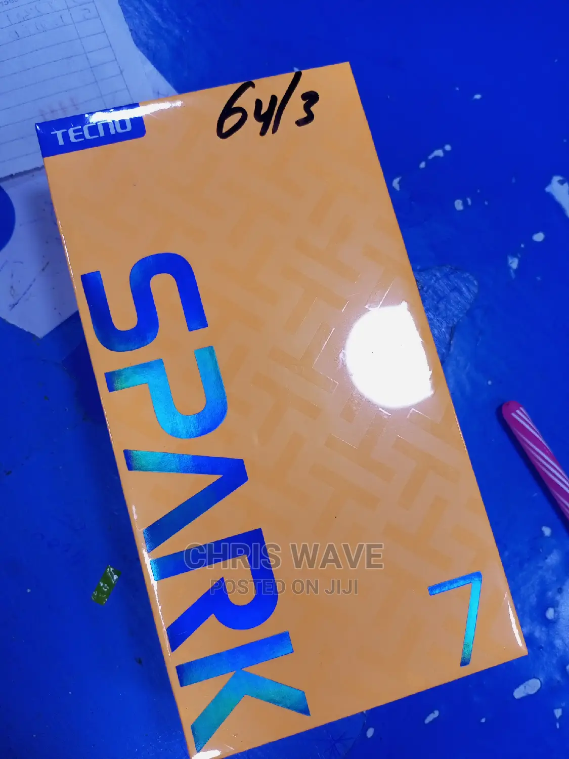 New Tecno Spark 7 64 GB Black