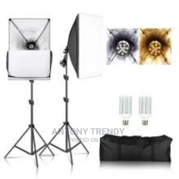 Selens E27 Socket Softbox 50x70cm With Stand Light Lamp Kit