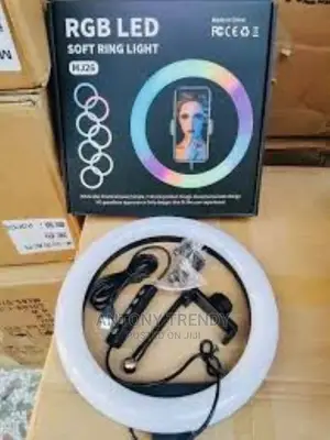 READY 13-Inch RGB LED Ring Light With Phon
