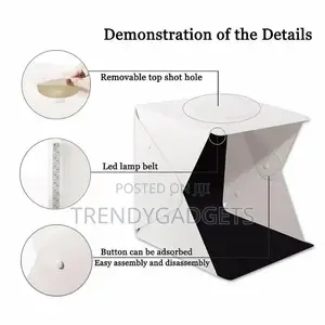16 Inch, 40 X 40 X 40cm 70 LED Foldable Portable