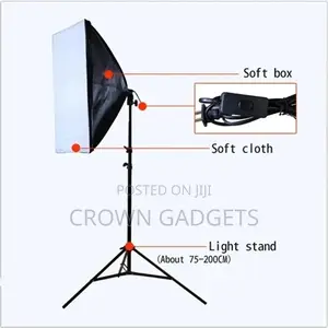 Photo Video Studio Lighting Kit 4-Socket E27 Soft Box