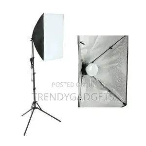 Photo Softbox Studio Lighting Kit 4-Socket E27 Holder+Stand