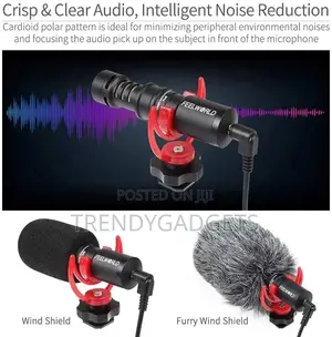 BOYA BY-MM1 Shotgun Video Microphone, Universal Compact