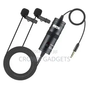 Dual Omni-Directional BOYA BY-M1DM Lavalier Microphone